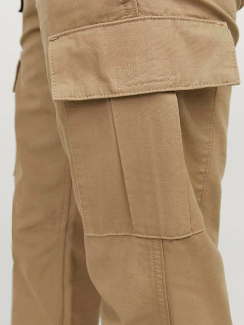 D&co. Brown Relaxed Fit Cargo Trousers